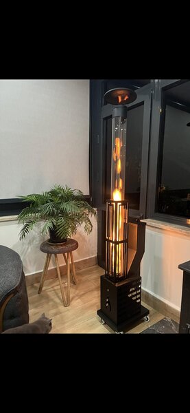 Soba racheta pentru terase cu peleti,